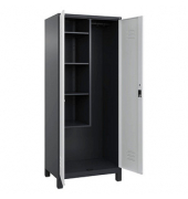 CP Putzmittelschrank Classic Plus 080110-02-S10034 anthrazitgrau, lichtgrau 80,0 x 50,0 x 195,0 cm, aufgebaut