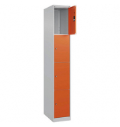 CP Schließfachschrank Classic Plus reinorange 080000-104-S10000, 4 Schließfächer 30,0 x 50,0 x 185,0 cm