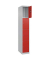 CP Schließfachschrank Classic Plus lichtgrau, verkehrsrot 080000-104-S10002, 4 Schließfächer 30,0 x 50,0 x 185,0 cm