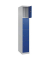CP Schließfachschrank Classic Plus lichtgrau, enzianblau 080000-104-S10003, 4 Schließfächer 30,0 x 50,0 x 185,0 cm