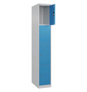 CP Schließfachschrank Classic Plus lichtblau, lichtgrau 080000-104-S10004, 4 Schließfächer 30,0 x 50,0 x 185,0 cm