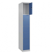CP Schließfachschrank Classic Plus lichtblau, fernblau 080000-104-S10005, 4 Schließfächer 30,0 x 50,0 x 185,0 cm
