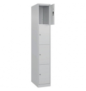 CP Schließfachschrank Classic Plus lichtgrau 080000-104-S10008, 4 Schließfächer 30,0 x 50,0 x 185,0 cm