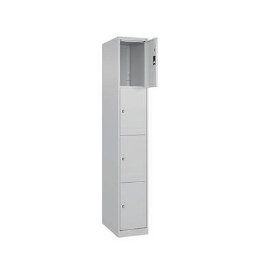 CP Schließfachschrank Classic Plus lichtgrau 080000-104-S10008, 4 Schließfächer 30,0 x 50,0 x 185,0 cm