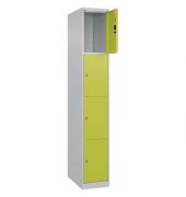 CP Schließfachschrank Classic Plus clowngrün, lichtgrau 080000-104-S10009, 4 Schließfächer 30,0 x 50,0 x 185,0 cm