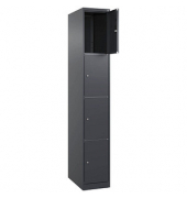 CP Schließfachschrank Classic Plus anthrazitgrau 080000-104-S10010, 4 Schließfächer 30,0 x 50,0 x 185,0 cm