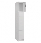 CP Schließfachschrank Classic Plus verkehrsweiß 080000-104-S10012, 4 Schließfächer 30,0 x 50,0 x 185,0 cm