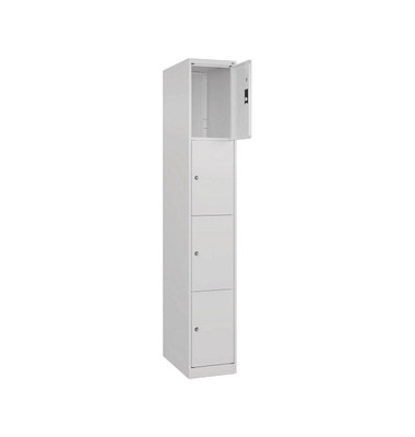 CP Schließfachschrank Classic Plus verkehrsweiß 080000-104-S10012, 4 Schließfächer 30,0 x 50,0 x 185,0 cm