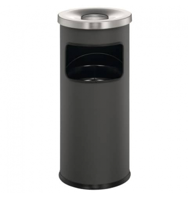 Standaschenbecher SAFE rund 333258, Flammenlöschkopf, 17 Liter, rund, anthrazit