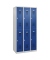 CP Spind Basic Plus enzianblau, lichtgrau 088355-30-S10000, 6 Schließfächer 90,0 x 50,0 x 185,0 cm