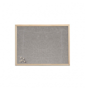 Zeller Pinnwand 60,0 x 40,0 cm Leinen grau