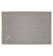 Zeller Pinnwand 80,0 x 60,0 cm Leinen grau
