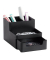 Zeller Schreibtisch-Organizer Utensilien schwarz Kunststoff 4 Fächer 15,3 x 11,2 x 9,3 cm