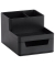 Zeller Schreibtisch-Organizer Utensilien schwarz Kunststoff 4 Fächer 15,3 x 11,2 x 9,3 cm