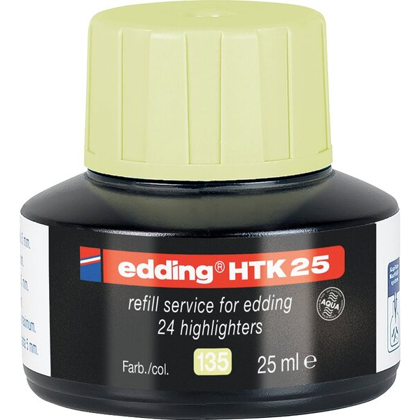 4057305049469 - Textmarkernachfülltinte HTK25 4-HTK25135 pastellgelb 4057305049469 25 Milliliter 4057305049469 - Textmarkernachfülltinte HTK25 4-HTK25135 pastellgelb 4057305049469 25 Milliliter