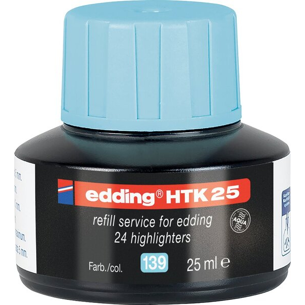 4057305049551 - Textmarkernachfülltinte HTK25 4-HTK25139 pastellblau 4057305049551 25 Milliliter 4057305049551 - Textmarkernachfülltinte HTK25 4-HTK25139 pastellblau 4057305049551 25 Milliliter