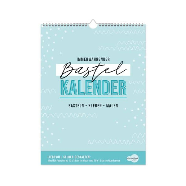 6 Stück  Bastelkalender 5025-9, Trendstuff, 1 Monat / 1 Seite, 22,5x30cm (A4+), Jahresunabhängig 9783866796249 Häfft