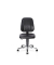 Arbeitsdrehstuhl Basic, schwarz / silber, bis 120kg