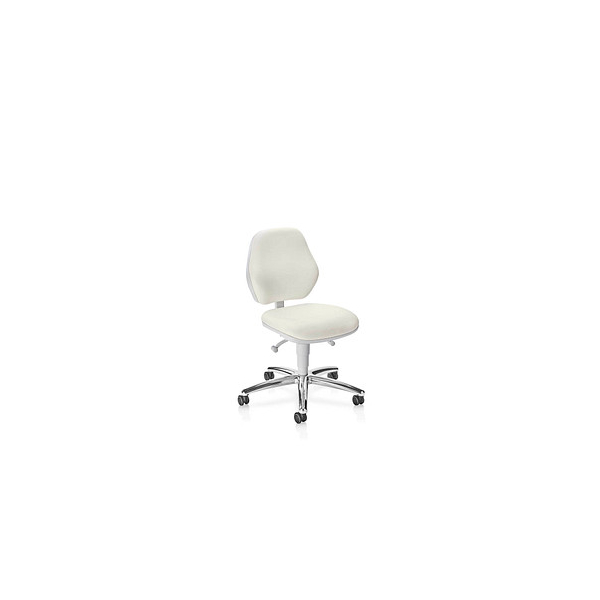 4016849925585 - Praxisdrehstuhl bimos mit Rollen für Labore & hygienekritische Bereiche höhenverstellbar B 460 x T 440 x H 470-610 mm Kunstleder weiß 4016849925585 - Praxisdrehstuhl bimos mit Rollen für Labore & hygienekritische Bereiche höhenverstellbar B 460 x T 440 x H 470-610 mm Kunstleder weiß