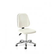 Arbeitsdrehstuhl Basic, weiß / silber, bis 120kg