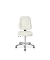 Arbeitsdrehstuhl Basic, weiß / silber, bis 120kg