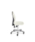 Arbeitsdrehstuhl Basic, weiß / silber, bis 120kg