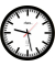  Wanduhr 55.131.322, schwarz