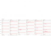 Kalendereinlage 50505, Jahresplan, 6 Monate / 1 Seite, 96x172mm (Midi), 2025