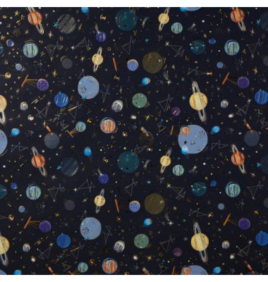 Geschenkpapierzuschnitte Universe 01 134, Universe, 50cm x 70cm, mehrfarbig