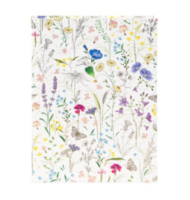 Notizbuch 64 574, Meadow, weiß, A5, blanko, 100g, 100 Blatt / 200 Seiten