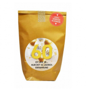 Wundert&uuml;te 63566 , "60 Jahre Geburtstag", 14x22cm (BxL), in Papiert&uuml;te