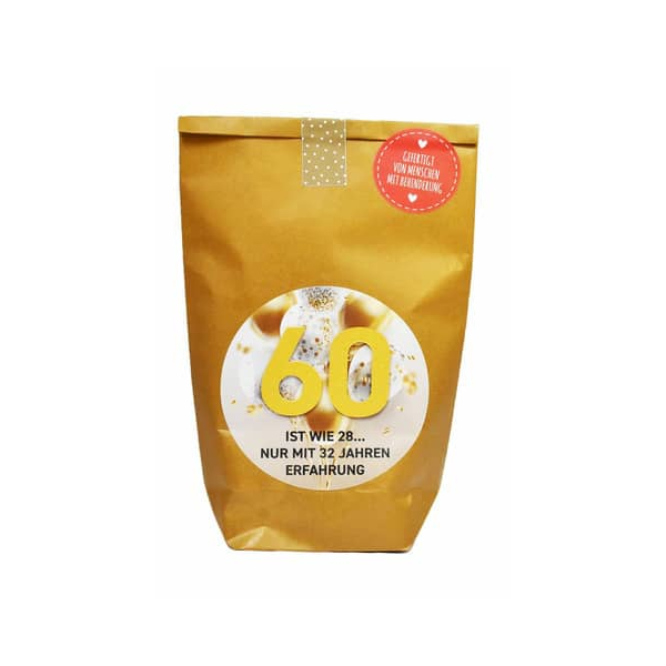 4250144761770 - Wundertüte 63566  60 Jahre Geburtstag 14x22cm (BxL) in Papiertüte 4250144761770 WUNDERLE