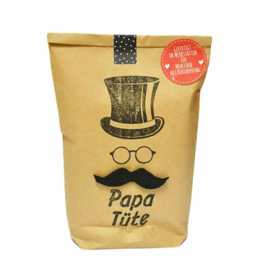 Wundert&uuml;te 63542 , "Papa T&uuml;te", 14x22cm (BxL), in Papiert&uuml;te