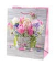 Geschenktasche 22400 TL Blumentopf, allgemein, gedrehte Kordel mit Karte, Blumentopf, 267mm x 330mm