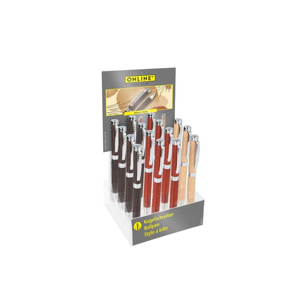 15 Stück Online Kugelschreiber Nature Style midi 31174/15, schwarz, M, nachfüllbar  Online