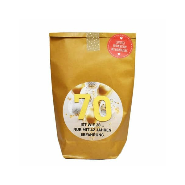 4250144761787 - Wundertüte 63567  70 Jahre Geburtstag 14x22cm (BxL) in Papiertüte 4250144761787 WUNDERLE