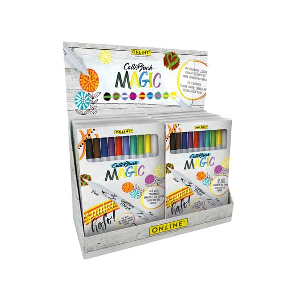 12 Stück Online Faserschreiberetui Magic Calli.Brush  Online 10 Stück