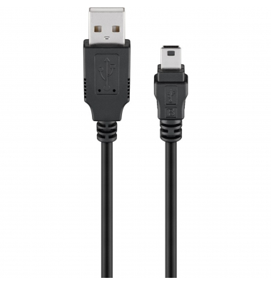 Goobay Ladekabel 46712 Mini-USB 1m schwarz