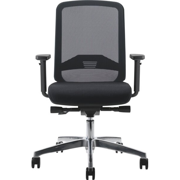 0796376503664 - Bürodrehstuhl Bali grau Armlehnen Netzrücken gepolsterte Sitzfläche 0796376503664 Bisley