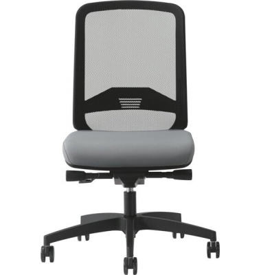 B&uuml;rodrehstuhl Bali, grau / schwarz, bis 125kg, ohne Kopfst&uuml;tze