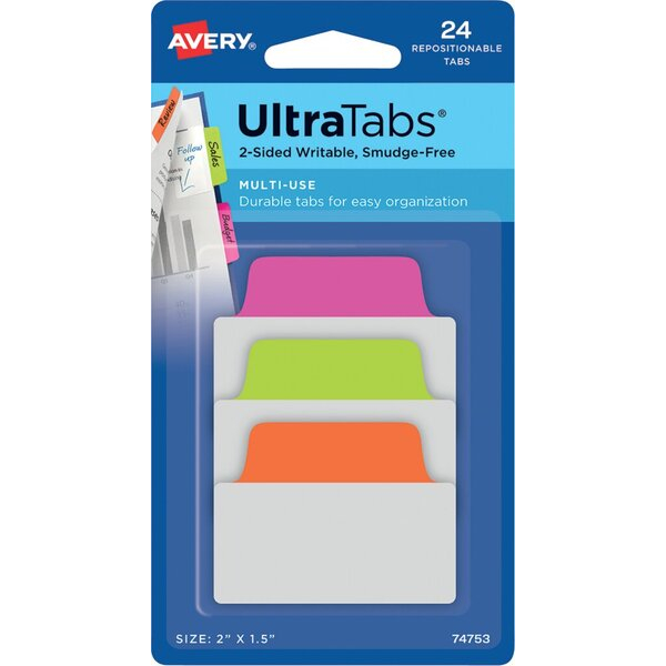 4004182335109 - Haftmarker 74753 UltraTabs Multi-Use grün pink orange ohne rechteckig 4004182335109 AVERY Zweckform