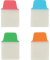 Haftmarker 74760, UltraTabs Mini, grün/blau/rot/orange, ohne, rechteckig