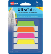 Haftmarker 74767, UltraTabs Schmal, grün/pink/orange/gelb, ohne, rechteckig