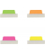 Haftmarker 74767, UltraTabs Schmal, grün/pink/orange/gelb, ohne, rechteckig