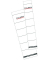 Rückenschilder kurzbreit weiss 54x190mm 10 Stück