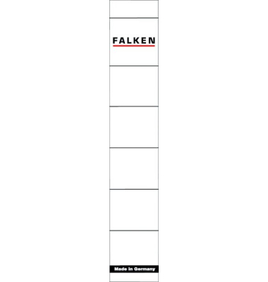 Rückenschilder kurzschmal weiss 30x190mm 10 Stück