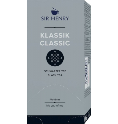 Tee Sir Henry Klassik 25x2g Schwarzer Tee