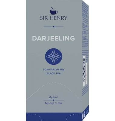 Tee Sir Henry Darjeeling 25x1,75g Schwarzer Tee Tee Sir Henry Darjeeling 25x1,75g Schwarzer Tee