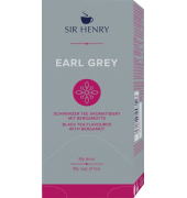 Tee Sir Henry Earl Grey 25x1,75g Schwarzer Tee aromatisiert