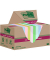 Haftnotizen 622 RSS12COL, Super Sticky Recycling Notes, 48x48mm, farbig sortiert (blau/rosa/gr&uuml;n/flieder/mint), quadratisch